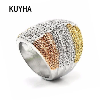 

Large Gold Filled Midi Colorful Rings for Women Irregular Wedding Rings CZ Zircon Jewelry Rhinestones Studded Finger Rings