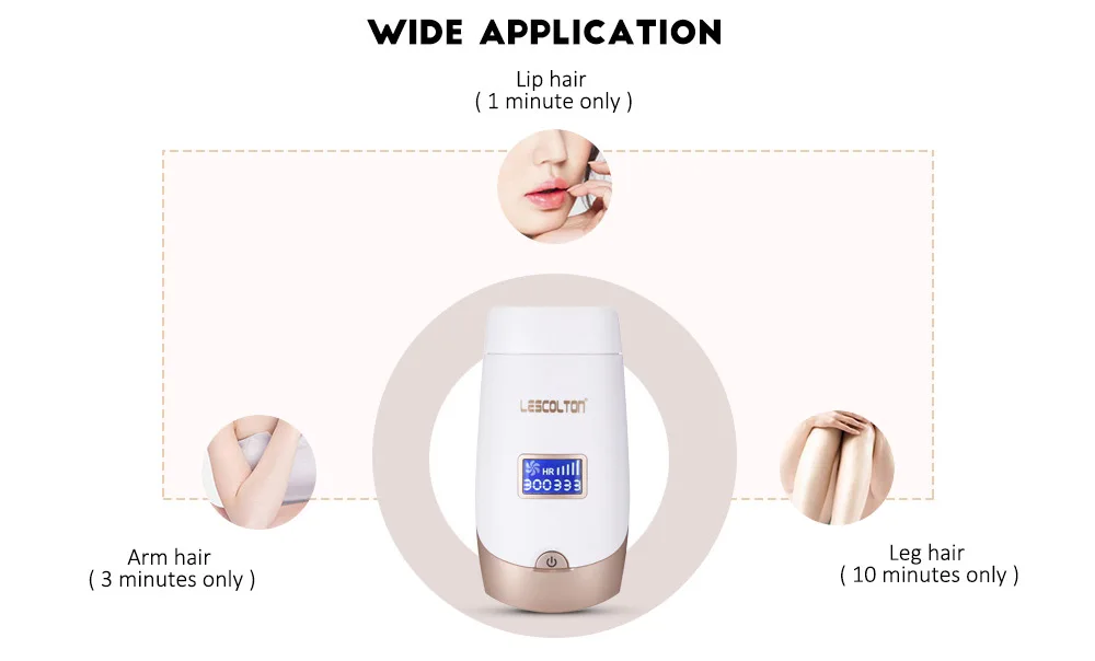 LESCOLTON T009i 2 in 1 IPL Laser Permanent Face Body Bikini Hair Removal Machine Epilator