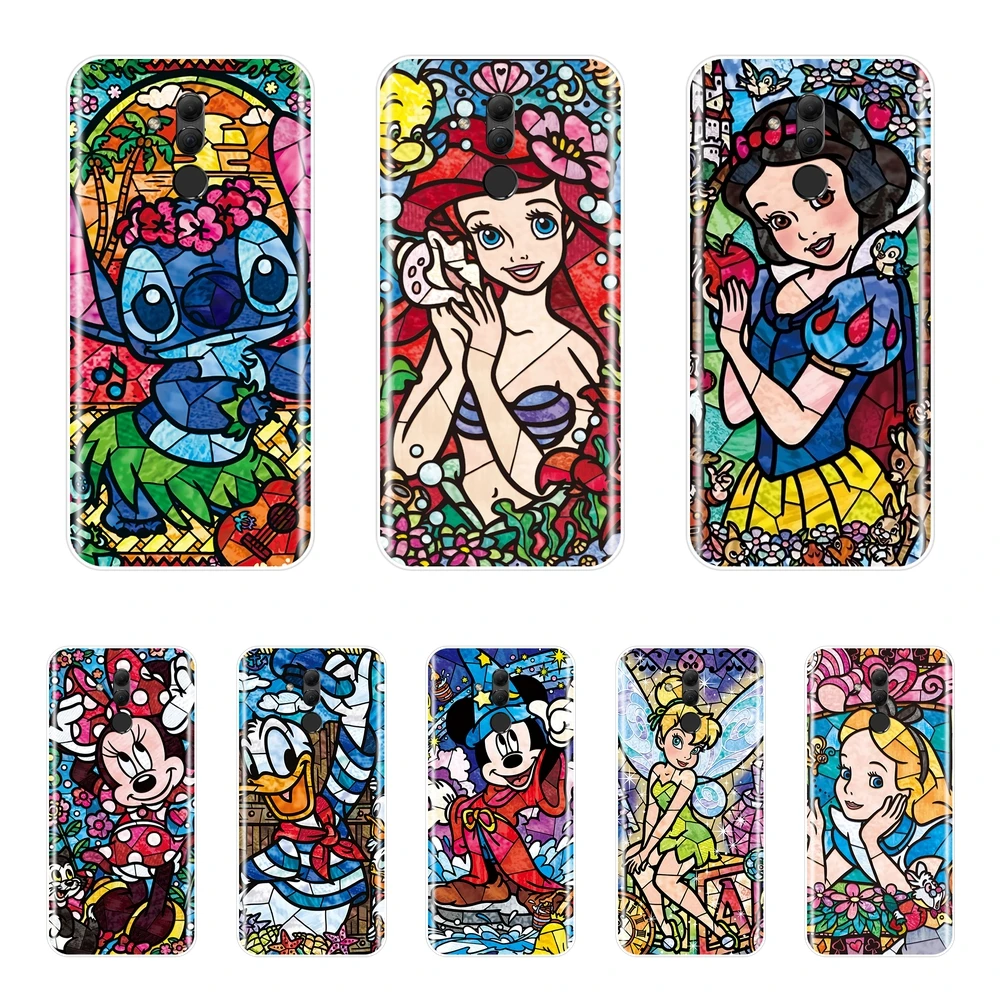 

Case For Huawei Mate 9 10 20 Pro Soft Silicone Mickey Minnie Mouse Stitch Back Cover For Huawei Mate 8 9 10 20 Lite Phone Case