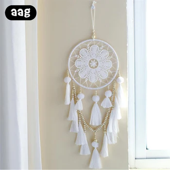

Modern Wall Hanging Wind Chimes Handmade Lace Dream Catcher WindChime luxury wedding Decorative crafts birthday gift wowen kids