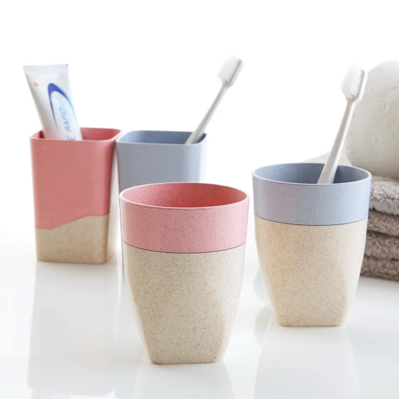 Double layer mouthwash cups Household plastic brushing cups Cylinders