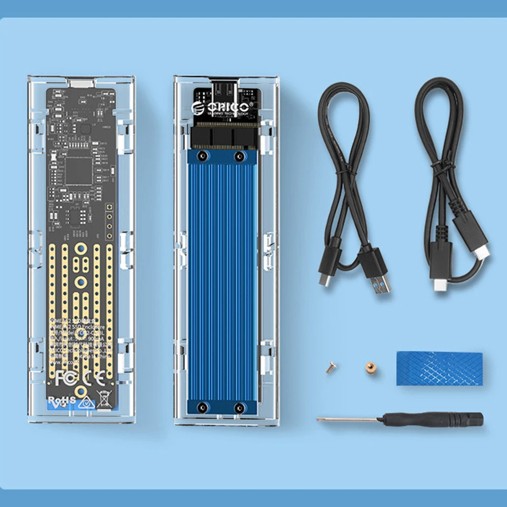  2019 nueva carcasa HDD de alta calidad USB3.1 Gen2 tipo c m2 NVME SSD para Windows Mac