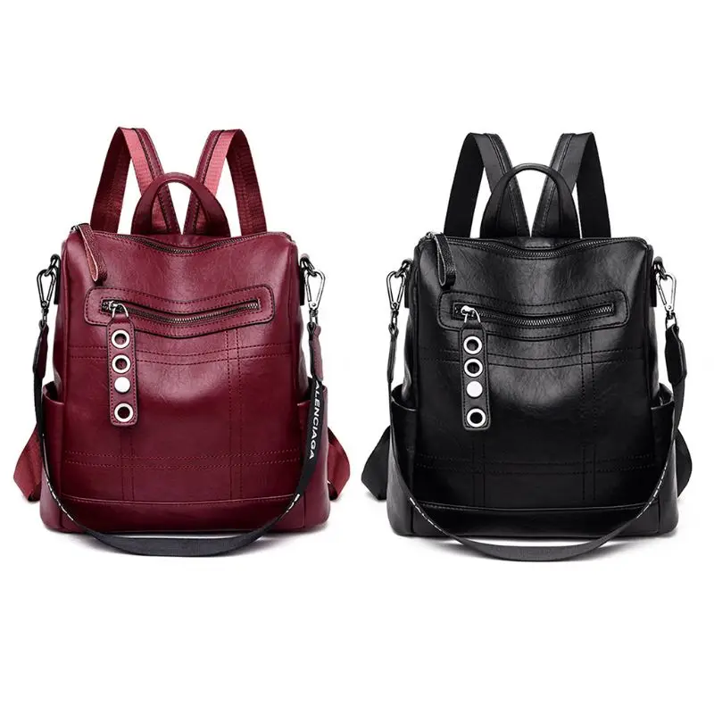 

2019 New Fashion Fashion Women Bag Backpack Rucksack School Shoulder Bag Leather Casual bag
