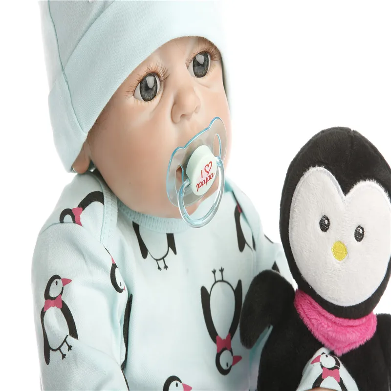 SanyDoll 22 дюймов 55 см силиконовые куклы reborn, модный набор милых кукол, подарок на праздник
