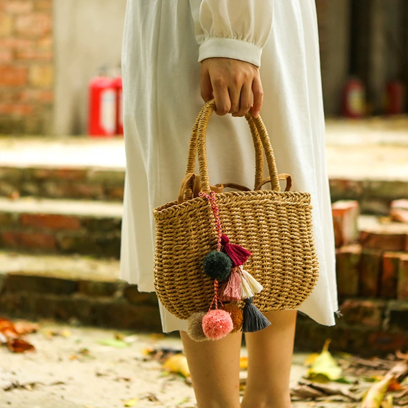 

2019 New cute Charm Boho Sphere Key Chain For Women Fur pompom Ball Accessory For Lady Handbag Ornaments Jewelry Gift