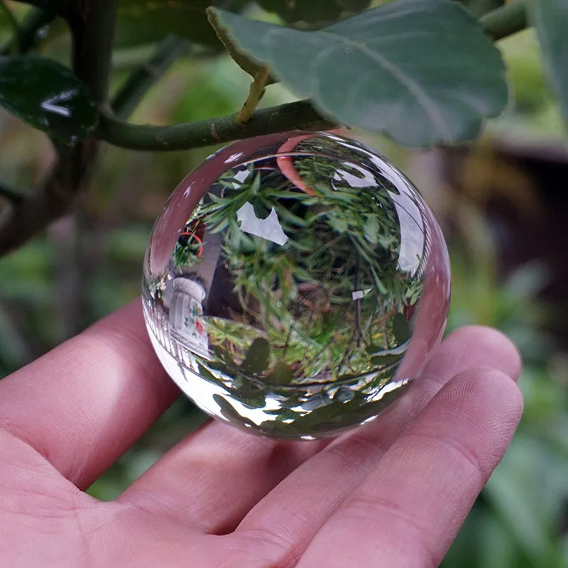 1 Pcs Crystal Decorative Balls 40mm Clear Glass Orb K9 Crystals