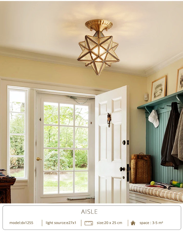DX Vintage Star Ceiling Light (3)
