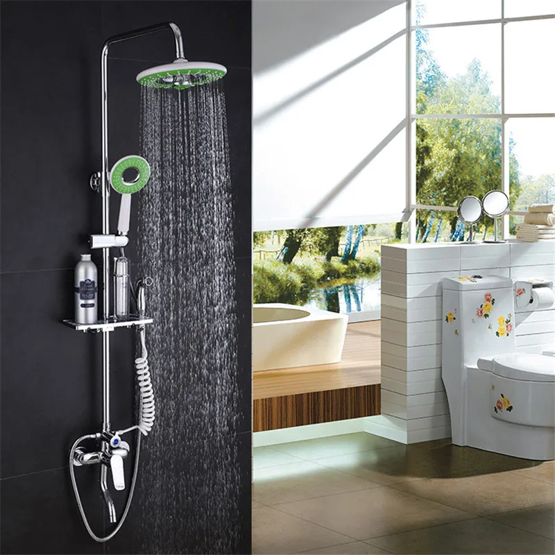 

New four gears with fu washer tray shower 9 inches big shower set top spray shower factory direct sale