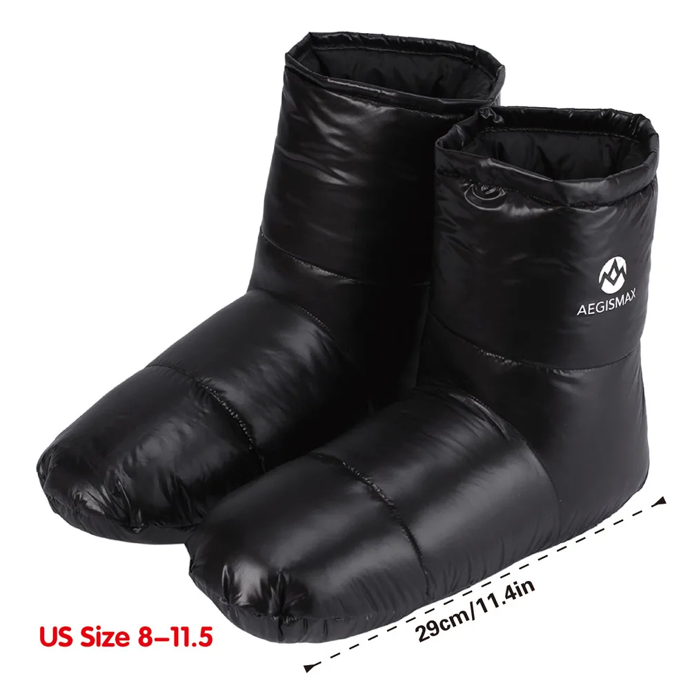 AEGISMAX Down Booties Warm Soft Down Filled Boots 2