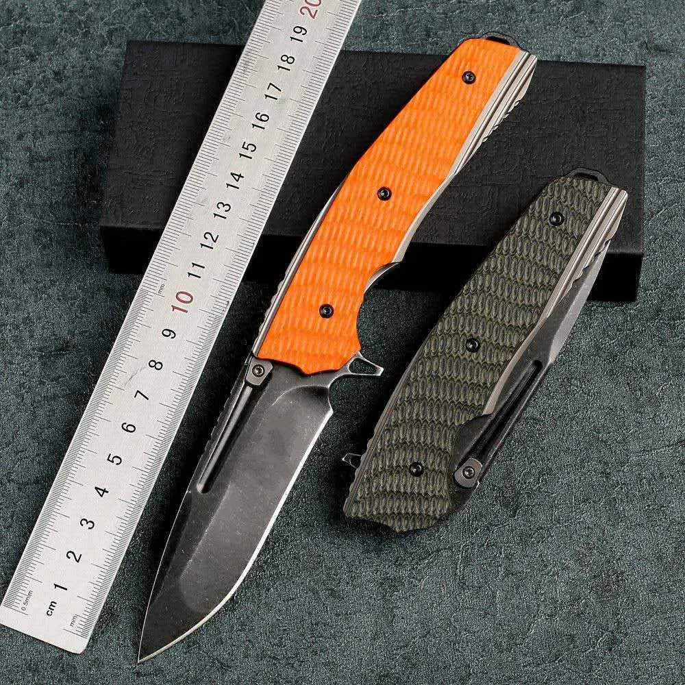 

Top hot style tactical folding knife 59HRC S35VN Blade G10 handle outdoor fast open utility camping survival knife bearing knife