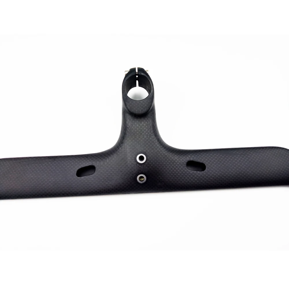 superlogic New full carbon handlebar Road bicycle handlebar and stem carbon fiber Integrated Handlebar With Stem 3K  330g