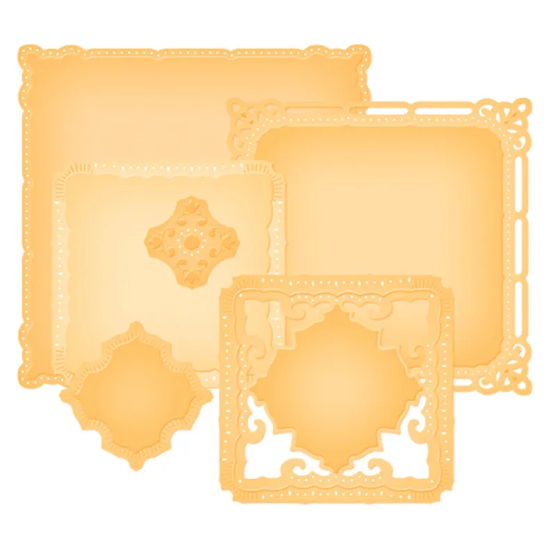 

DiyArts Metal Cutting Dies Lace Square Background Scrapbooking for Card Making DIY Album Embossing Crafts 2019 New Arrival