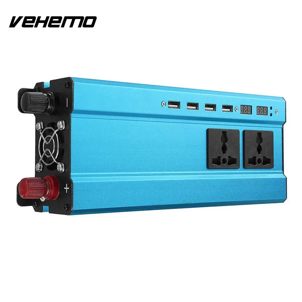 

2200W Peak DC12V To AC220V Adapter Solar Power Inverter Portable Transformer Car Inverter High Performance Power Supply