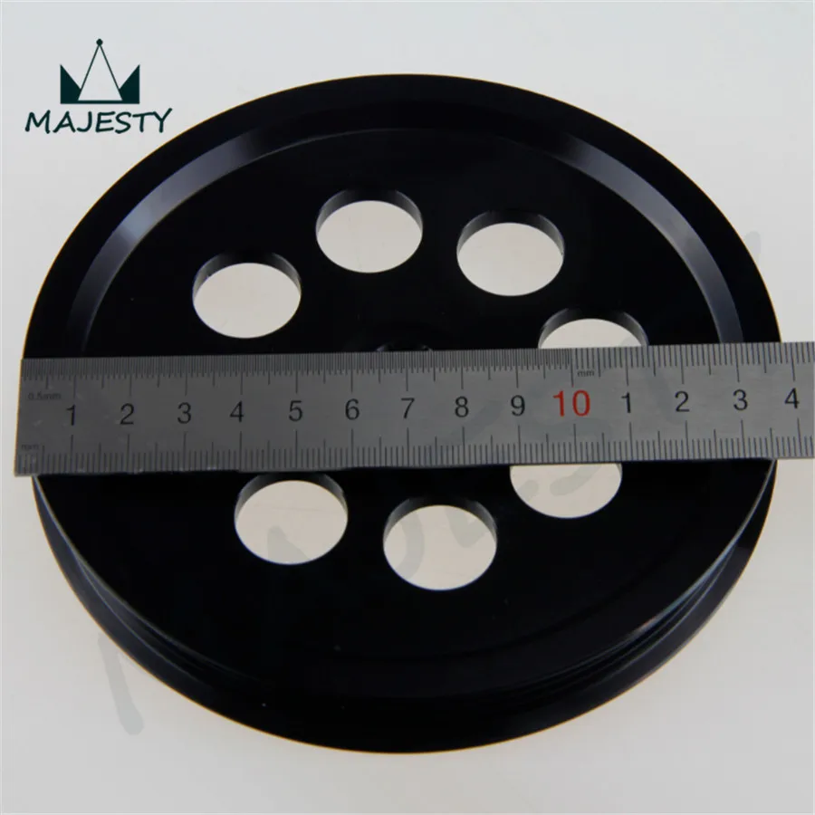 Черный легкий шкив для Nissan skyline GTR RB20 RB25 RB26|crank pulley|pulley cranknissan |