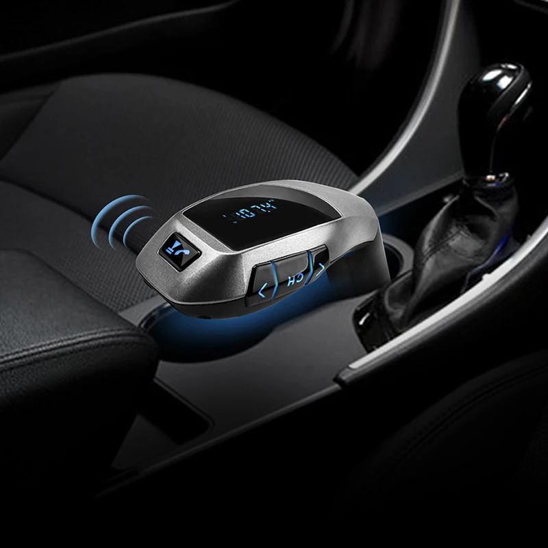 Автомобильный беспроводной FM передатчик с Bluetooth MP3 радио адаптер плеер