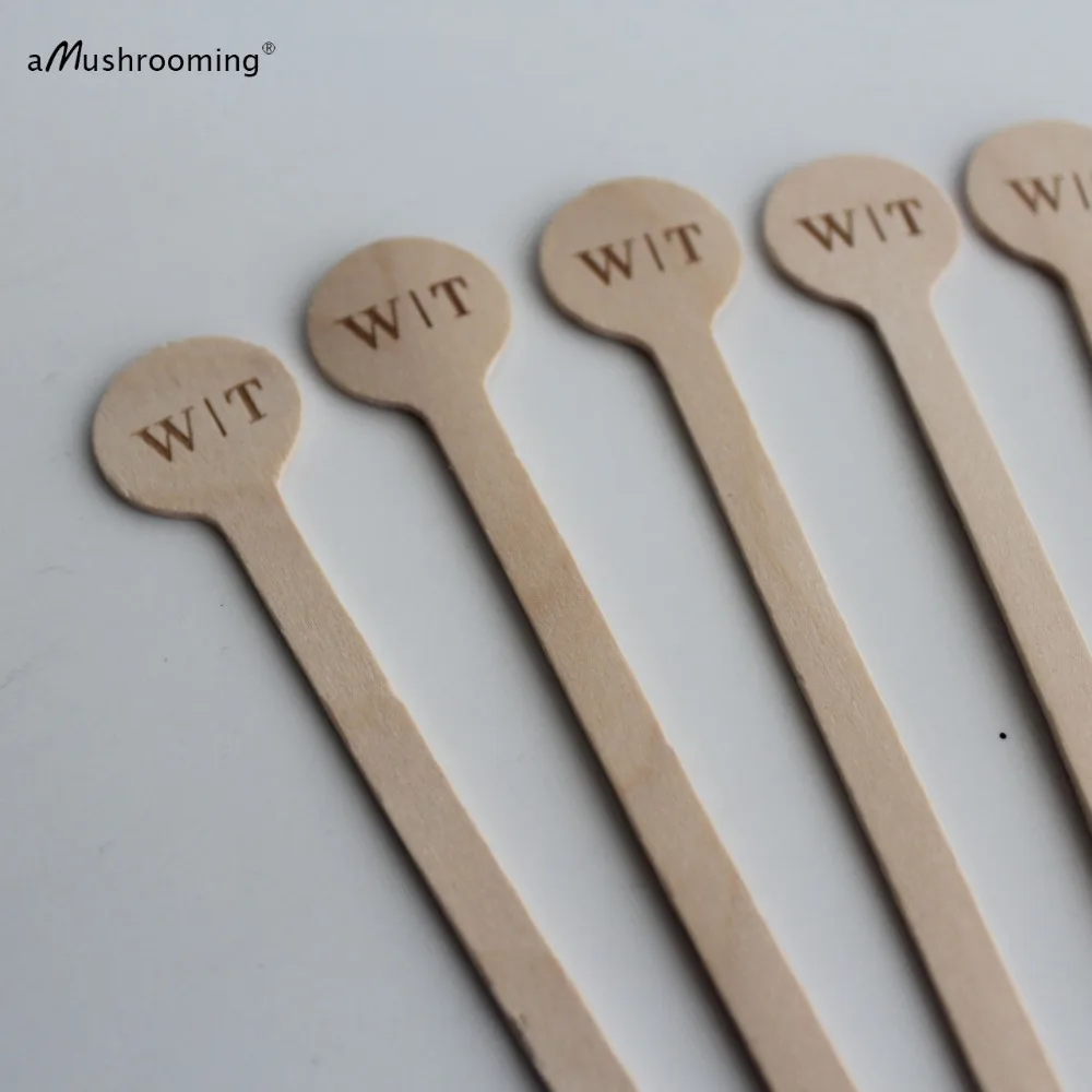 

100 Personalized Swizzle Sticks Custom Engraved Rustic Wedding Wooden Round Coffee Hot Coca Stirrers Sticks