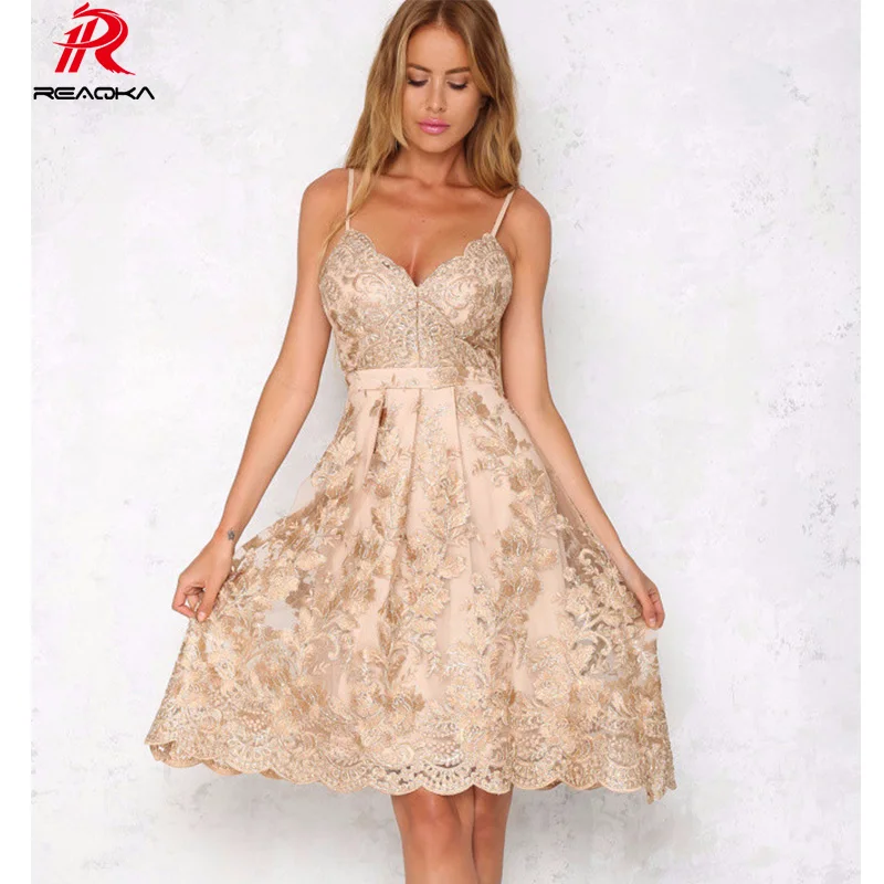 gold summer dress