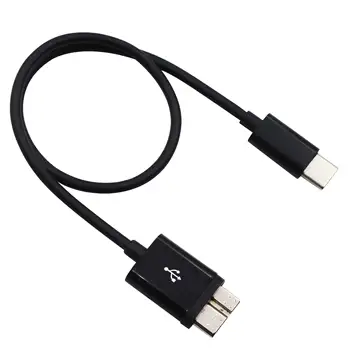

50pcs USB-C to Micro-USB, USB 3.0 Type C to Micro-B Cable in Black 25cm D6B9