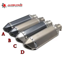 Alconstar-универсальный модифицированный глушитель для мотоцикла Akrapovic с DB Killer Dirt Street Bike Скутер ATV выхлопной Z750 TMAX