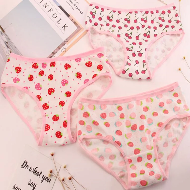 Soft Cotton Young Girl Briefs Girls Panties Candy Colors Kids Underwear