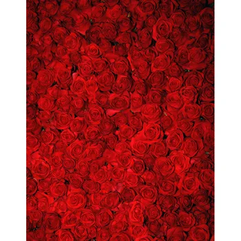 

LIFE MAGIC BOX Photography Backdrop Red Petals Pink Vinyl Backgrounds S-2553