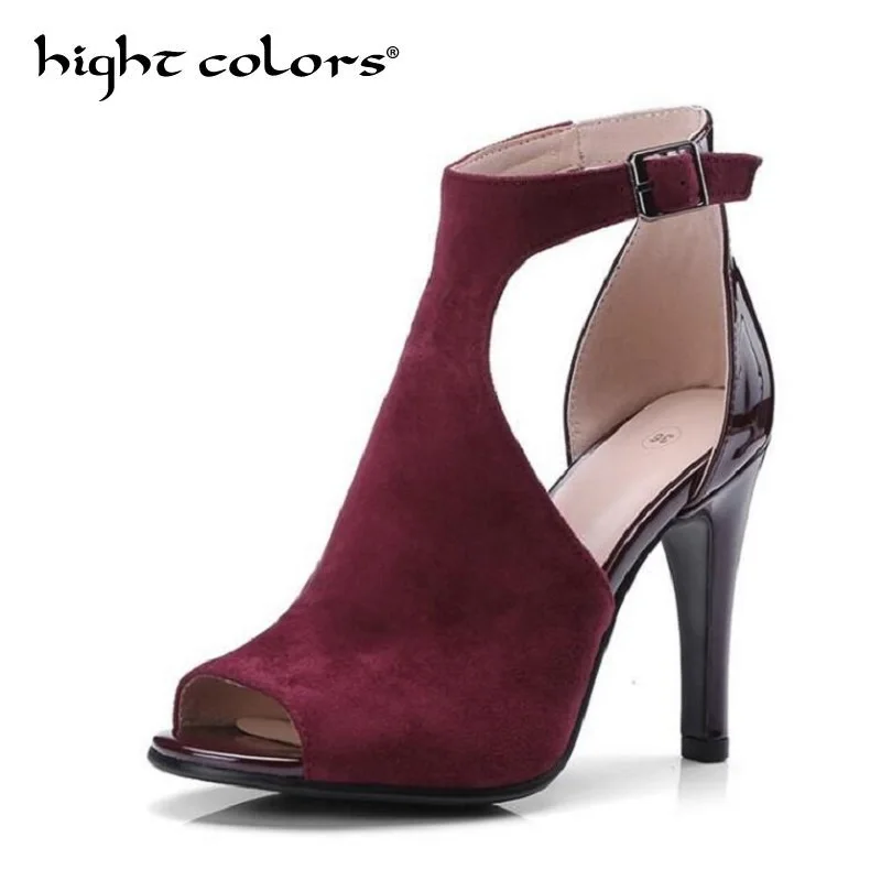 

Sexy Thin High Heels Women Sandals Peep Toe Female Sandals Shoes Summer Fashion Ladies Party Shoes Big Size 43