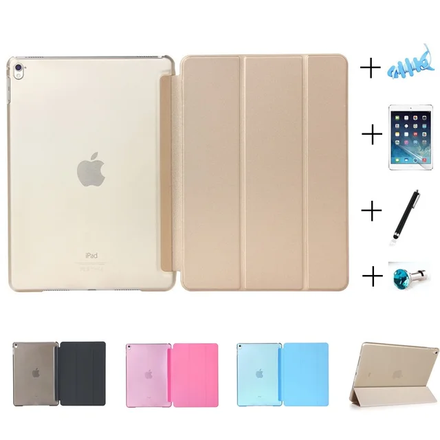 Cheap Ultra Slim Smart Magnetic Faux Leather Crystal Plastic Smart Case for New iPad 2017 2018 9.7inch Air 1 Case Screen Protector Cheap Ultra Slim Smart Magnetic Faux Leather Crystal Plastic Smart Case for New iPad 2017 2018 9.7inch Air 1 Case Screen Protector