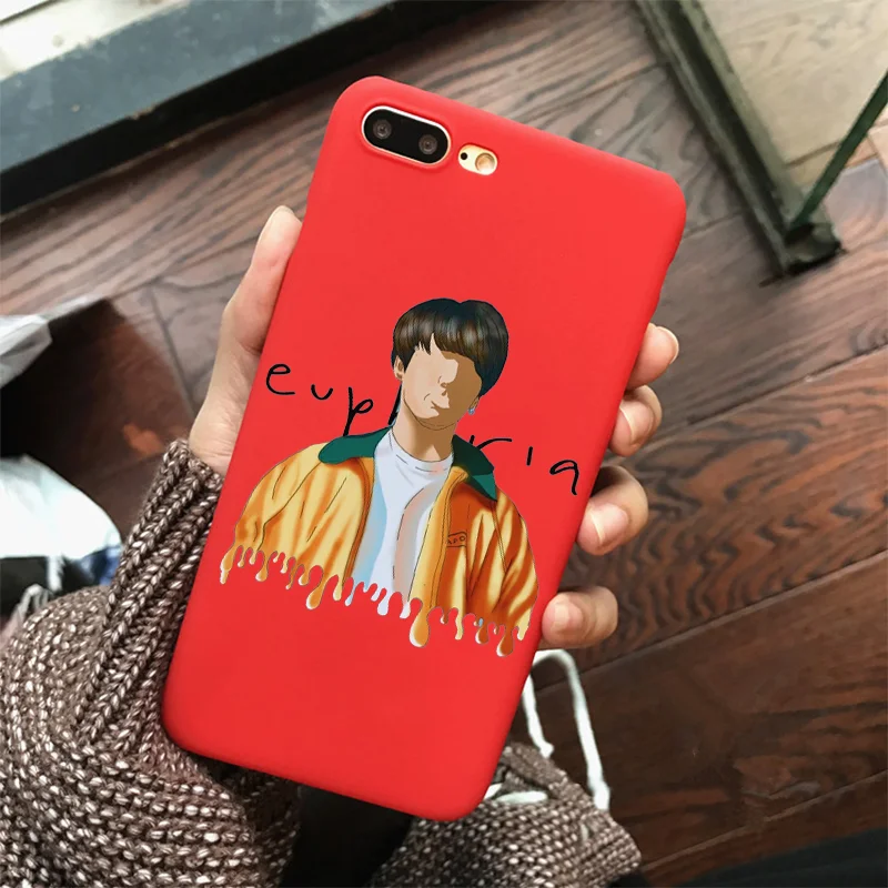 Чехол для телефона EUPHORIA JUNGKOOK Run Ep для iPhone 6S 8 6 Plus XS, силиконовый чехол для телефона iPhone X 7 Plus XS Max - Цвет: R-1672