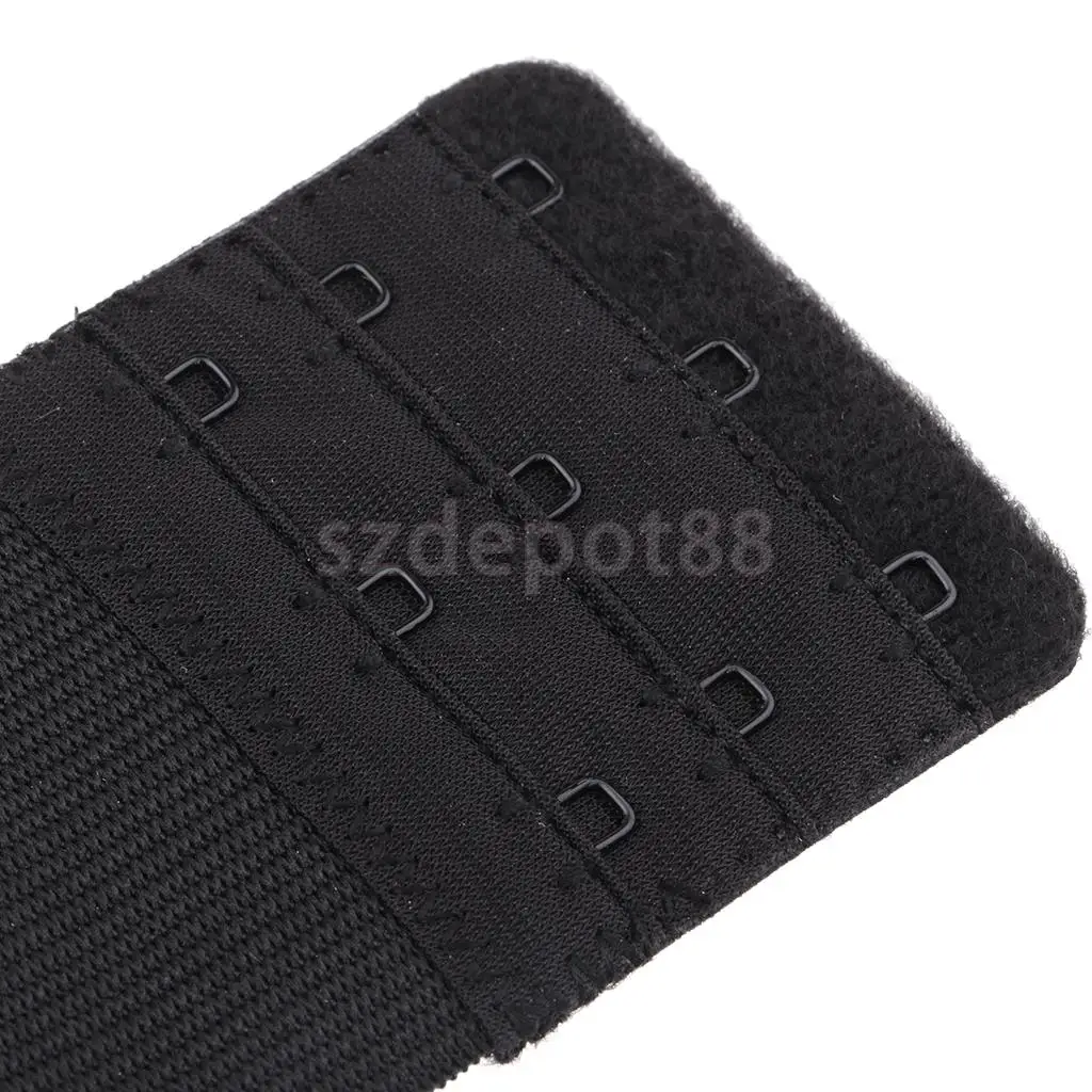 Women 3 Colours Bra Extender 3 Hooks 3 Row Elastic Bra Extension Strap Women's Lingerie Accessories