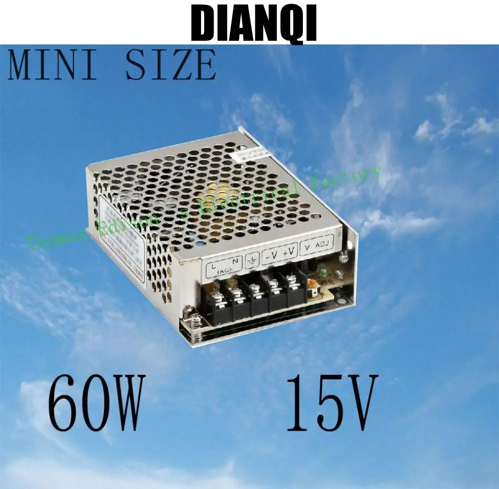 power supply 60W 15v 4a mini size led power supply unit for led strip