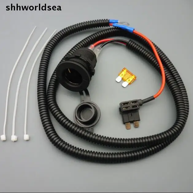 shhworldsea1 5 50set mid fuse tap car cigarette lighter socket