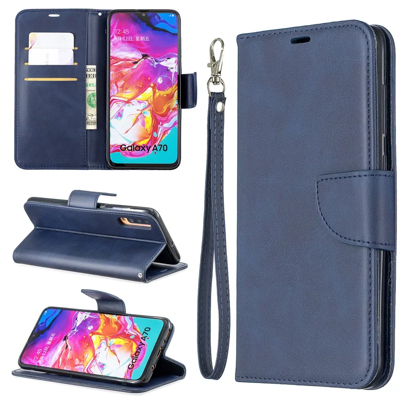 

2019 Leather Case Wallet Cover on For Samsung Galaxy Note 10 Pro A70 A20E A50 A40 A30 A10 J6 J4 Plus 2018 Flip Book Case