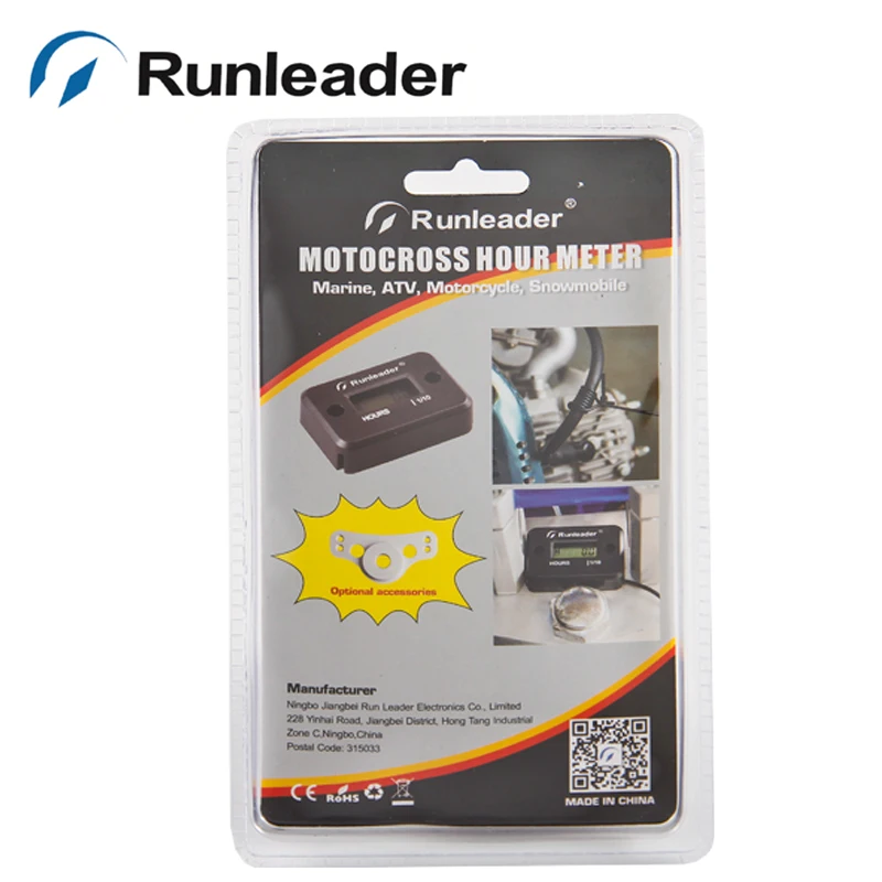 Цифровой водонепроницаемый счетчика для газовых двигателей Снегоход Мотоцикл Пит Байк Мотокросс ATV Морской RL-HM006