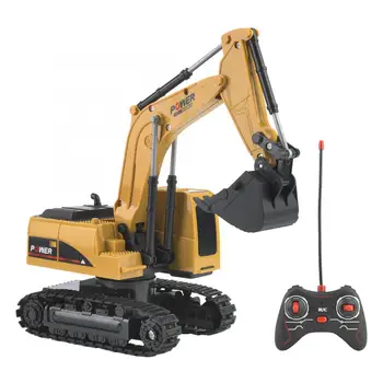 

1:24 5CH Remote Control Light Excavator Engineering Car RC Model Truck Vehicle Toy