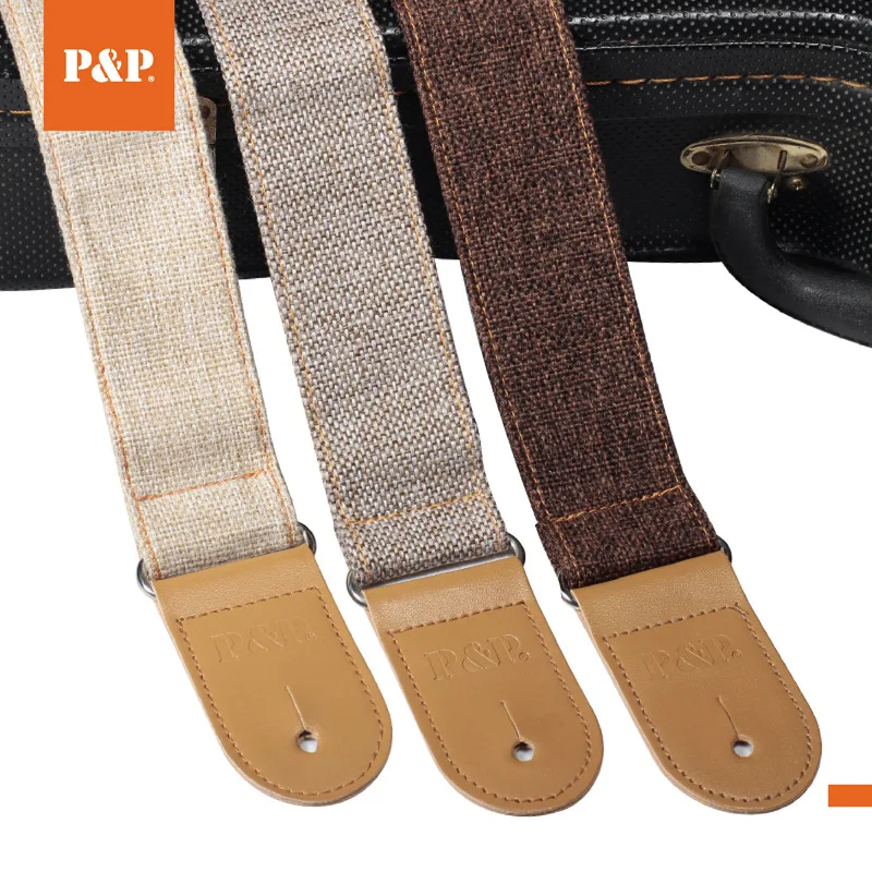 Guitar strap PU leather polyester cotton strap guitar accessories