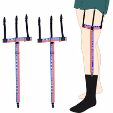 Новые модные мужские подвязки рубашка держатель женская Тыква рубашка с пряжкой подтяжки эластичная Униформа Рубашка на лямках Подвязки 2 шт./пара