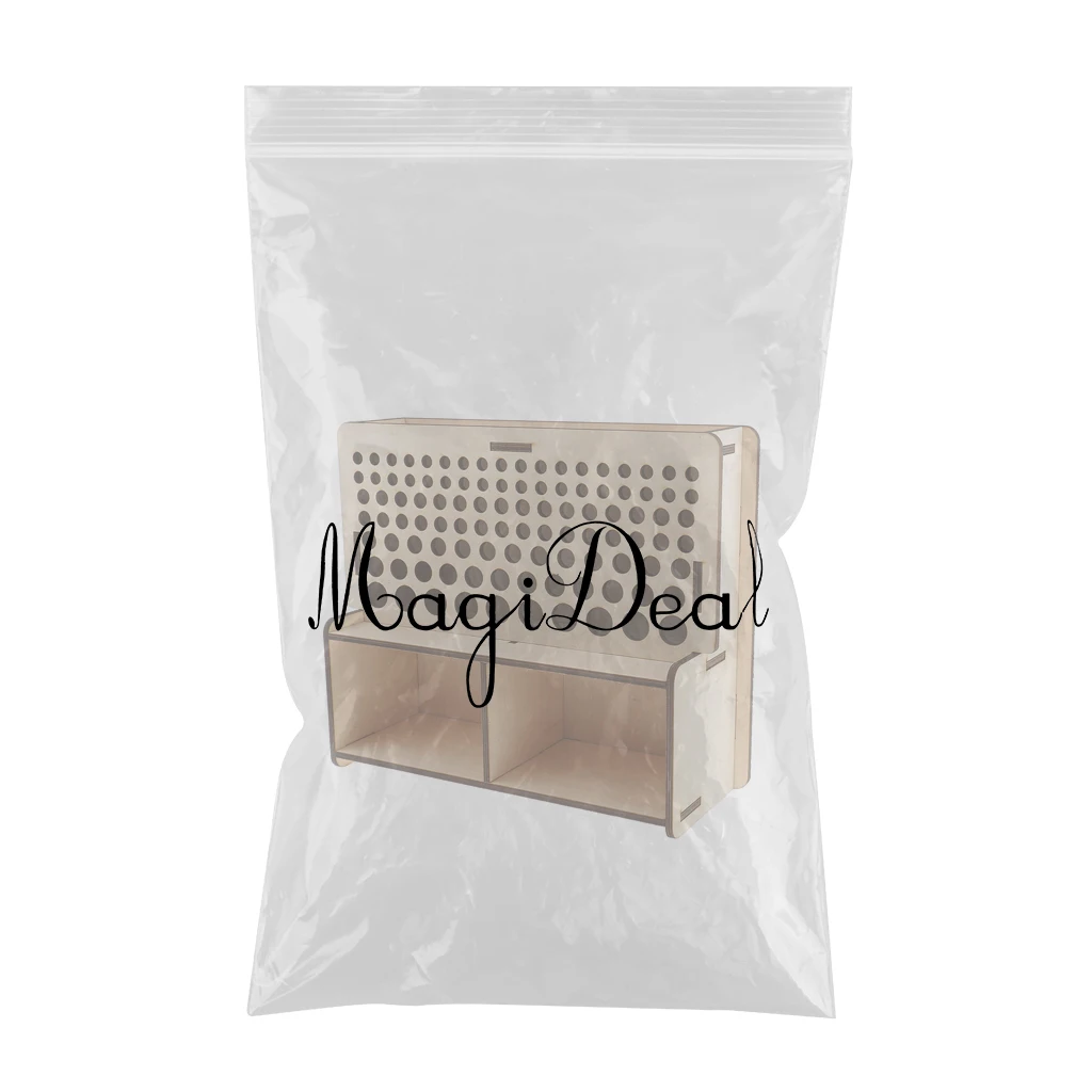 Multifunctional Wooden Rack Leathercraft Punch Stamp Tools Stand Holder Organizer Storage Box Rack Leathercraft Accessories