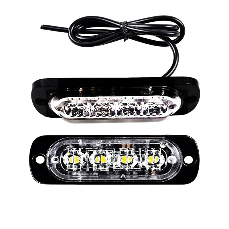 

1x Anti-collision Car Urgent Light 12-24V 12W 4LED Yellow Truck Van Bar Off-road Car Urgent Warning Fog Light Lamp