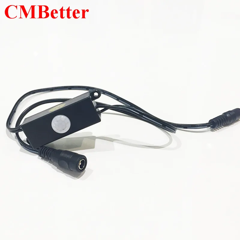 

CMBetter New Arrival Aotomatic MINI DC5-24V PIR Infrared Motion Sensor Detector Switch for LED Strip 50X20X15mm DC 5~24V