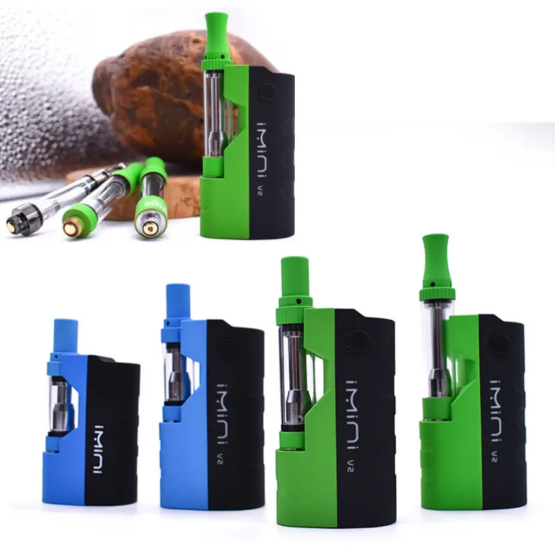 

2019 IMINI V2 Thick oil Cartridges Vaporizer battery 650mAh Box Vape Mod 510Thread 1.0ml cbd Wax Atomizer cigarette electronique