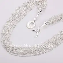 Модное ювелирное изделие, с серебряным покрытием Цепочки и ожерелья, ювелирные изделия,, привлекательные N44