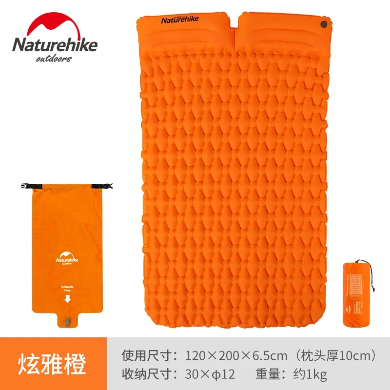 Naturehike Открытый 2 человек Кемпинг Коврик Яйцо Слот надувной матрас Сверхлегкий Палатка кровать коврик с воздушным надувом мешок