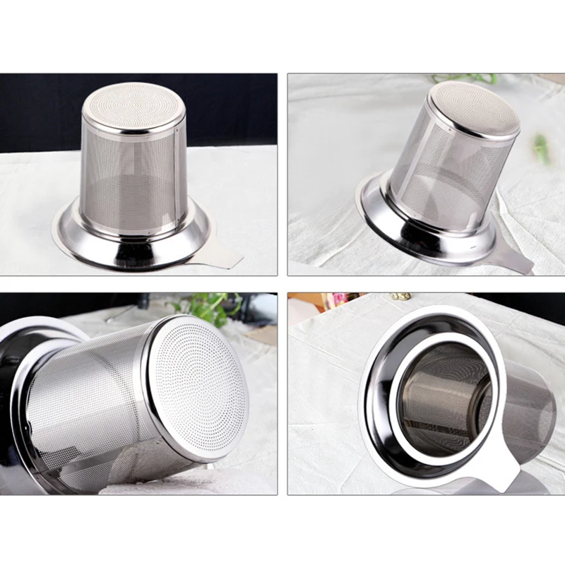 Vogue Reusable Mesh Tea Infuser Tea Strainer Teapot Tea Leaf Spice Filter Drinkware Kitchen Stainless Steel Accessories