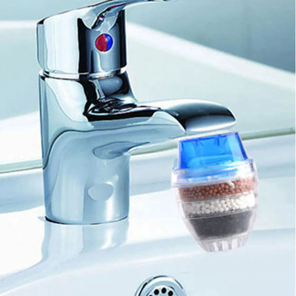 Faucet Water Filter 13*9*6cm Purifier Filtration Cartridge 3 Color Activated Carbon Replacement Durable Home Supplies Tap