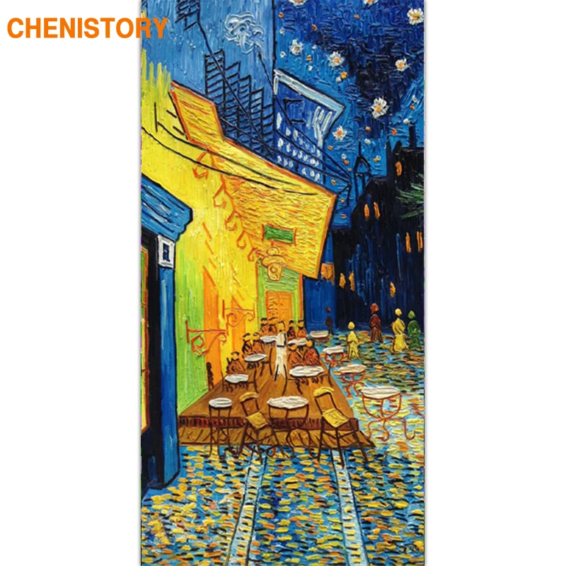 

CHENISTORY Frame Famous Picture DIY Painting By Numbers Large Size Acrylic Canvas Painting For Living Room Home Decoration Arts