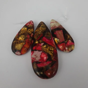 

New Aqua Sea Ocean Sediment Imperial Emperor Slice Beads Top Drilled Slab Shape Accessories Jewelry Making for Women
