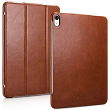 Чехол из натуральной воловьей кожи в стиле ретро для нового iPad Pro 1", тонкий бизнес складной чехол с подставкой для Apple iPad Pro 11 дюймов