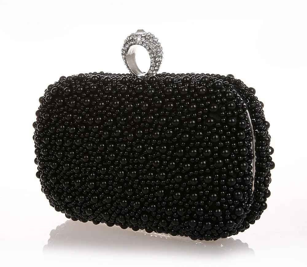 Womens Satin Diamante Hard Case Clutch With Chain Designer Ladies Evening Bag