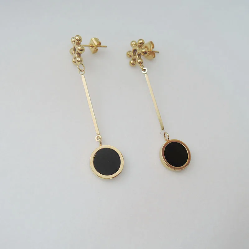 

high quality top fashion 100% stainless steel earring with nice stone--anti-allerge earring