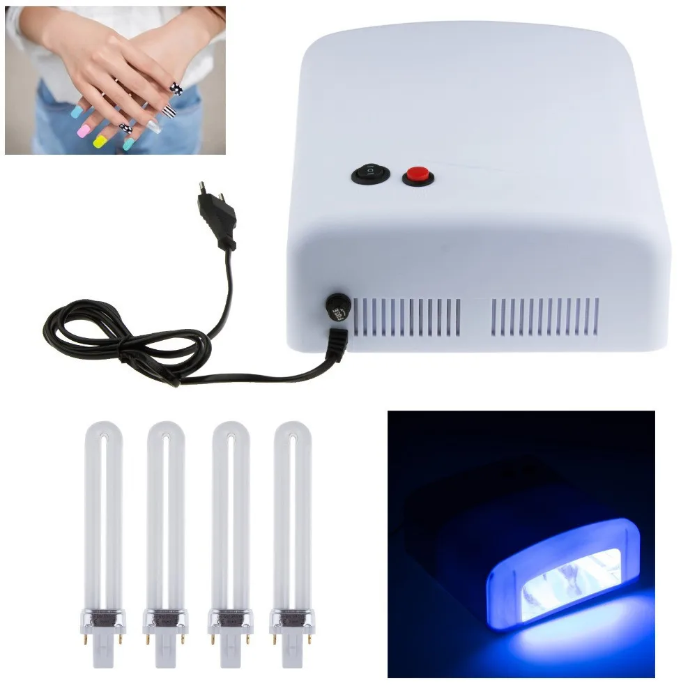 New 220V 36W EU Plug Gel UV nail Curing Professional Ultraviolet Lamp
